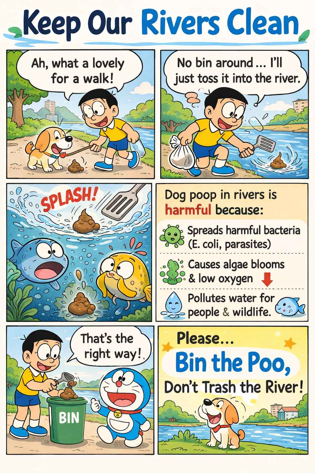 Keep Our Rivers Clean - why binning the poo matters