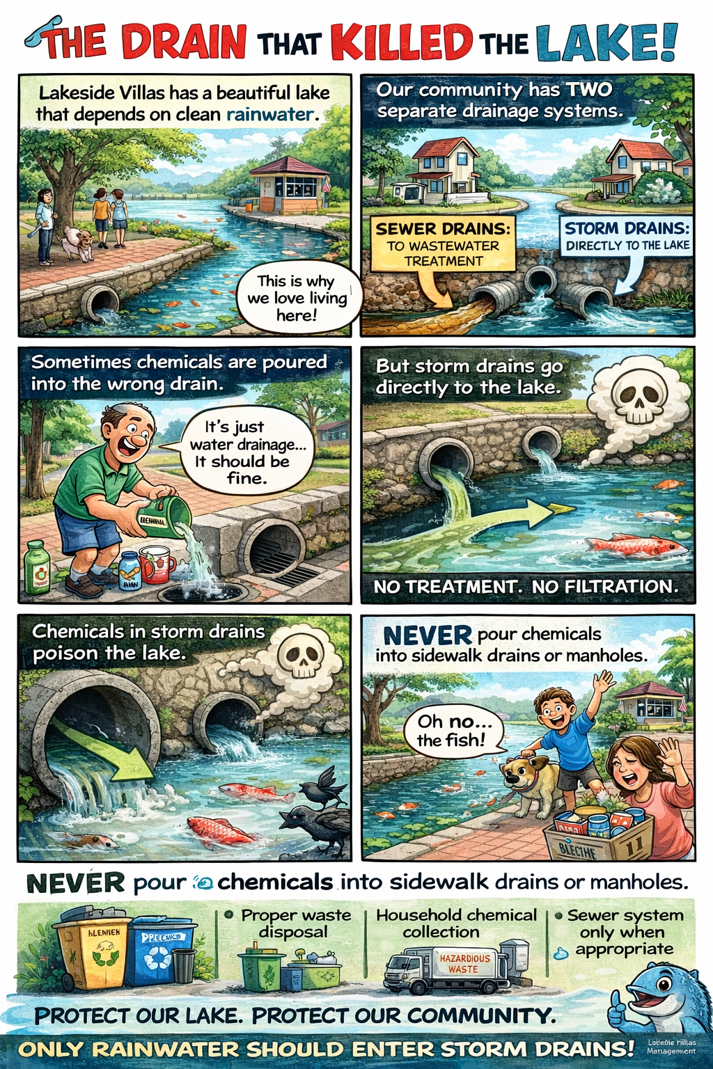 The Drain That Killed The Lake - how storm drains connect directly to our lake